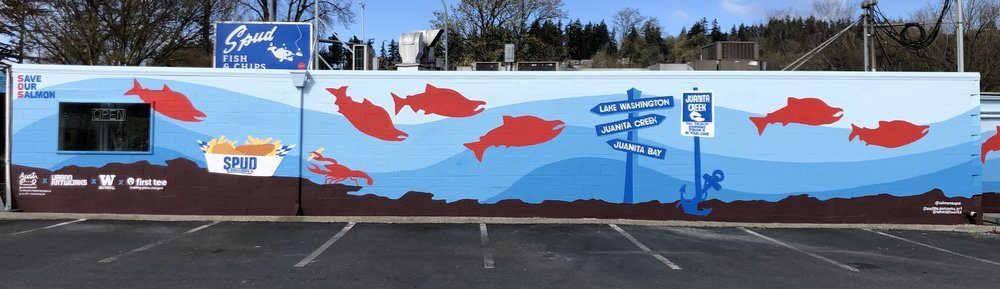Save The Salmon mural