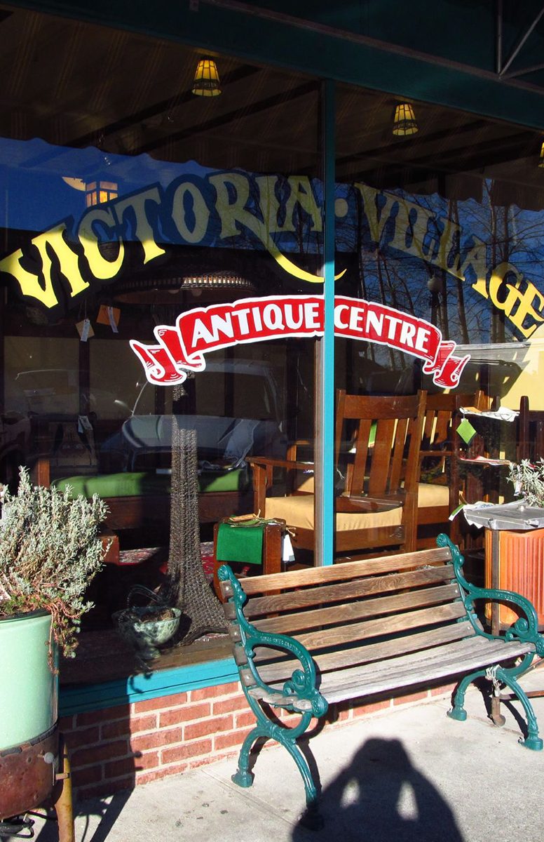 Antique shop window